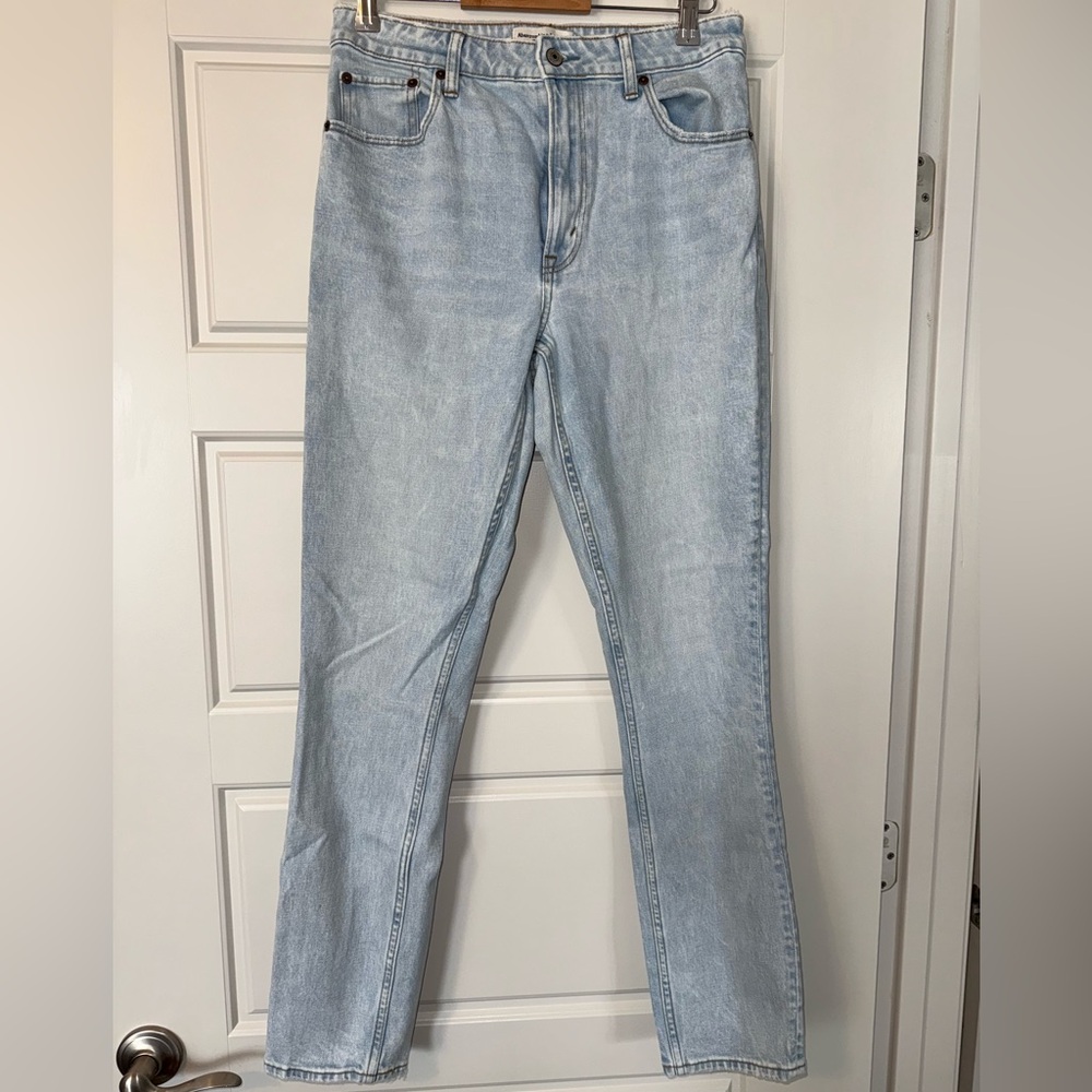 Abercrombie & Fitch Light Blue High Rise Curve LovSkinny Jeans Size 6 Extra-Long